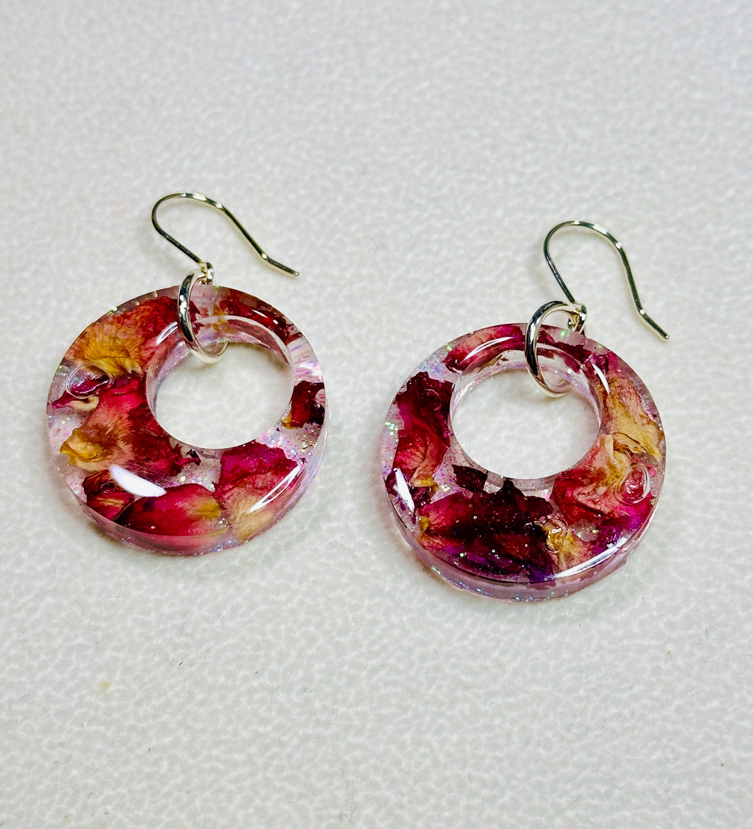 Rose Petal Earrings