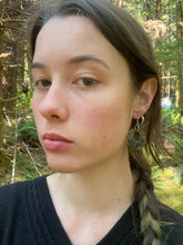 Load image into Gallery viewer, Lavender Resin Hoop Earrings
