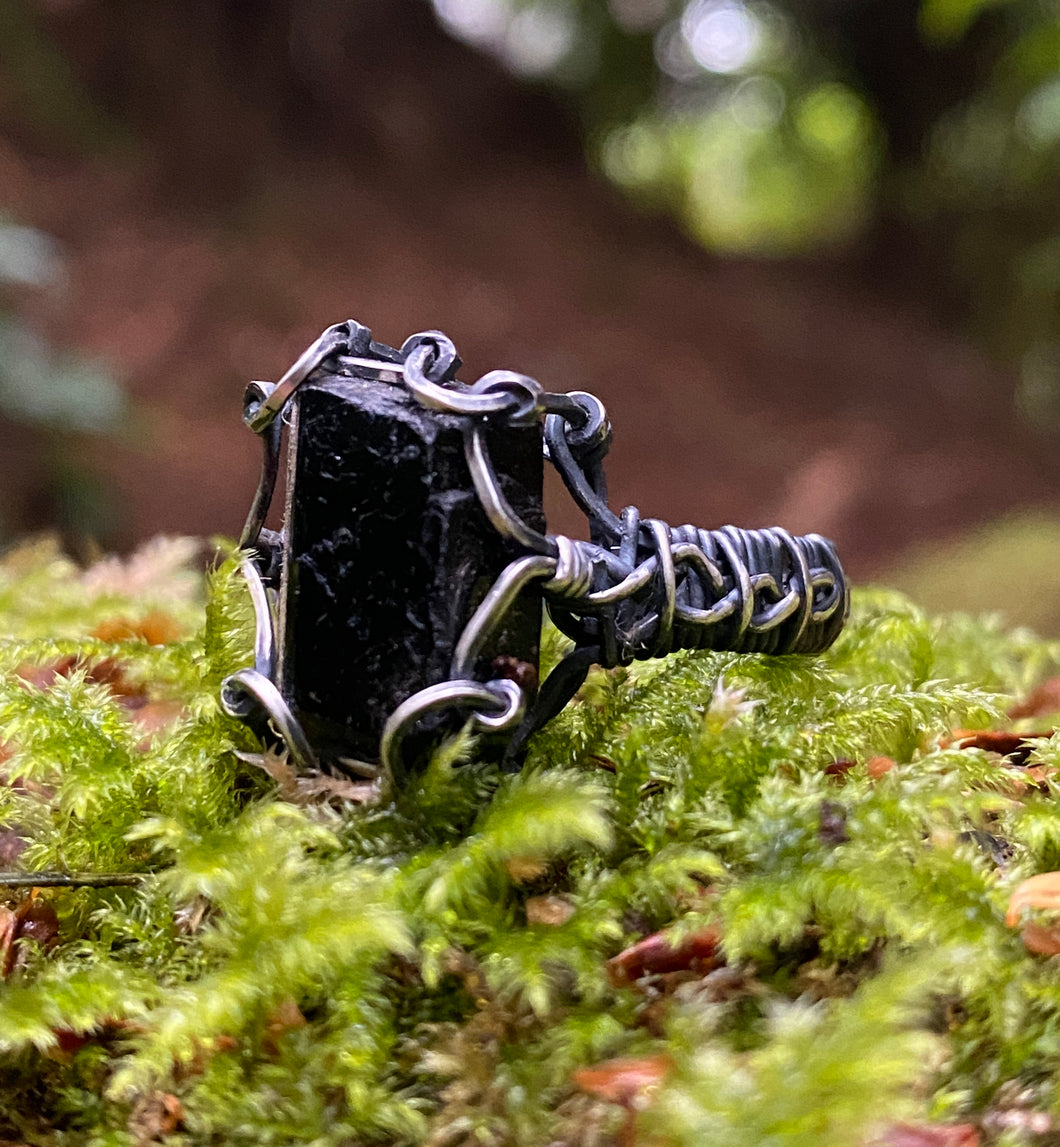 Black Tourmaline Ring