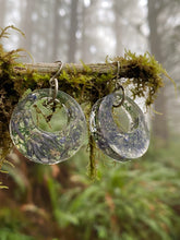 Load image into Gallery viewer, Lavender Resin Hoop Earrings
