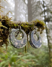 Load image into Gallery viewer, Lavender Resin Hoop Earrings
