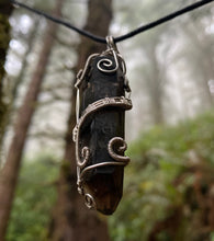Load image into Gallery viewer, Smoky Quartz Wrapped Pendant

