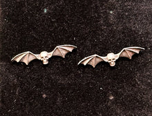 Load image into Gallery viewer, Bat Skull Earrings
