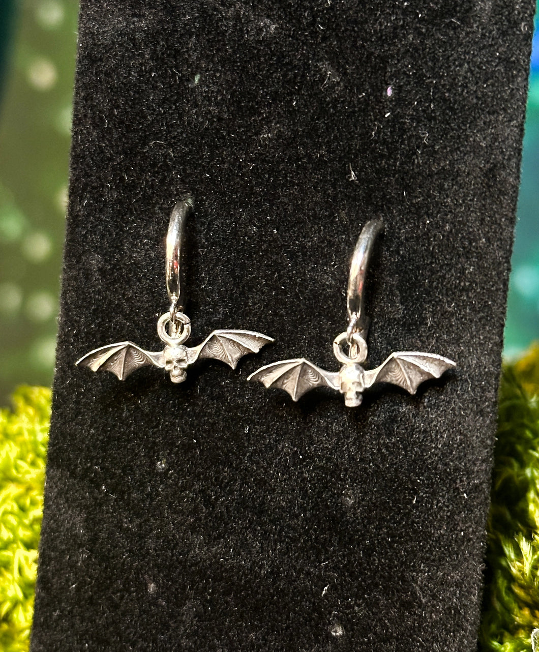 Bat Skull Earrings