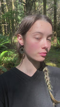 Load and play video in Gallery viewer, Lavender Resin Hoop Earrings
