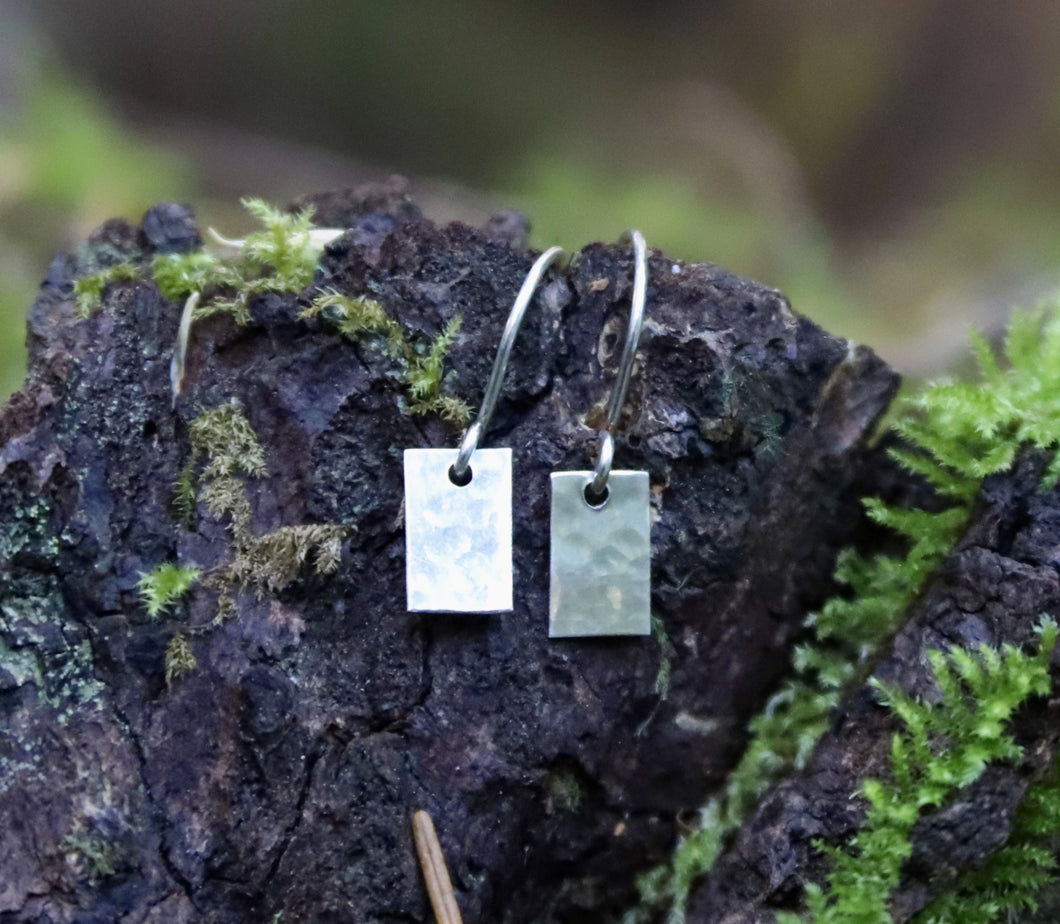 Textured Rectangle Earrings