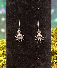 Load image into Gallery viewer, Silver Spider Earrings
