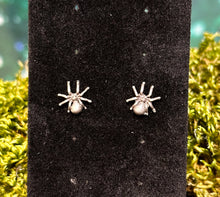 Load image into Gallery viewer, Silver Spider Earrings
