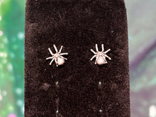 Load image into Gallery viewer, Silver Spider Earrings
