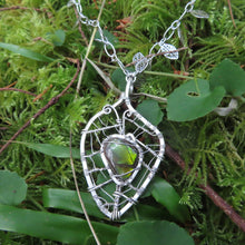 Load image into Gallery viewer, Ammolite Leaf Necklace
