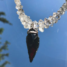 Load image into Gallery viewer, Herkimer Diamond Arrowhead Necklace
