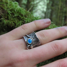 Load image into Gallery viewer, Ouroboros Opal Spinning Ring
