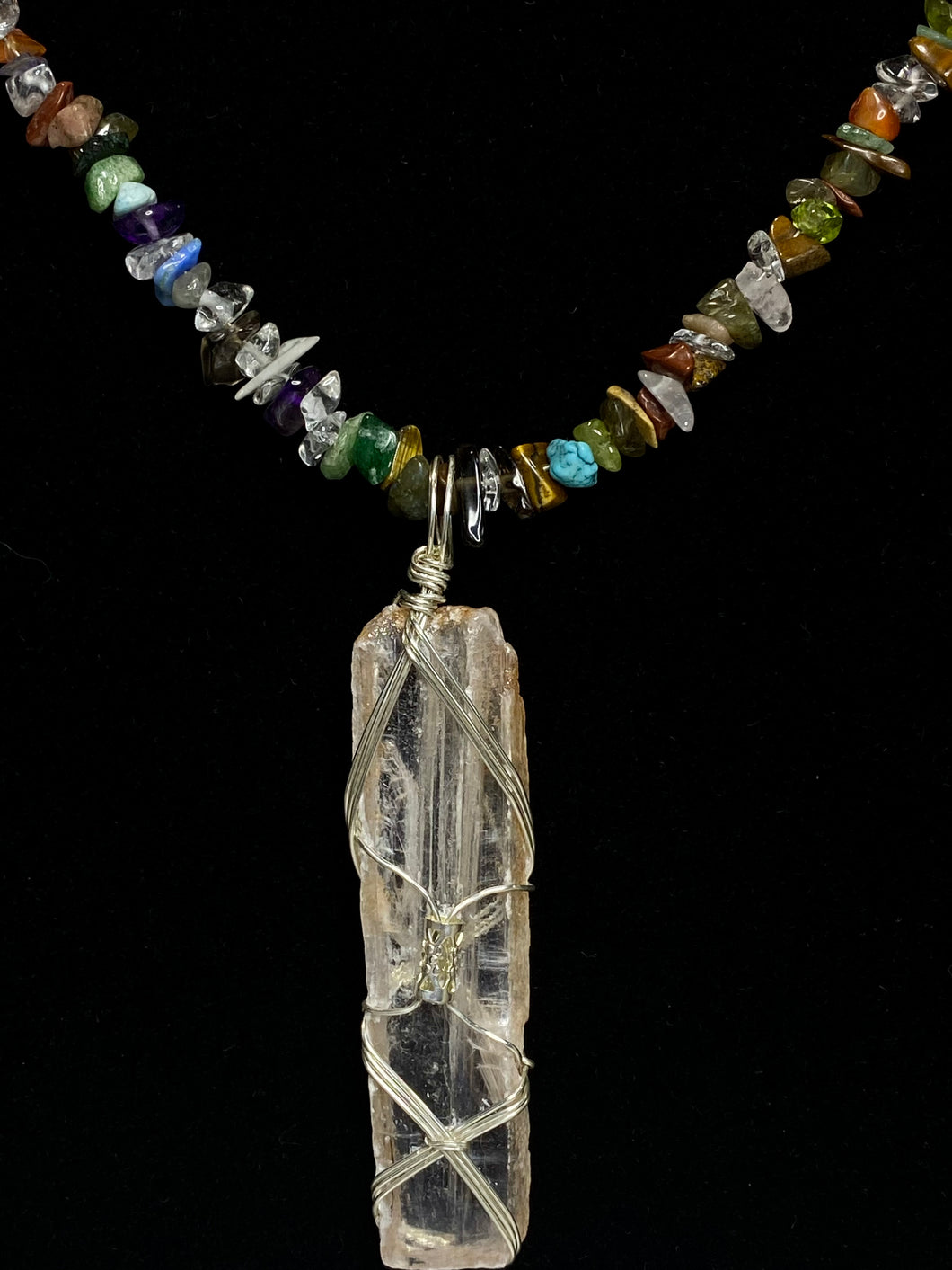 Selenite Rainbow Necklace