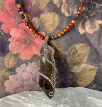 Load image into Gallery viewer, Smoky Quartz Fall Solstice Necklace
