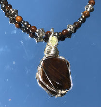 Load image into Gallery viewer, Sunstone Tigers Eye Necklace
